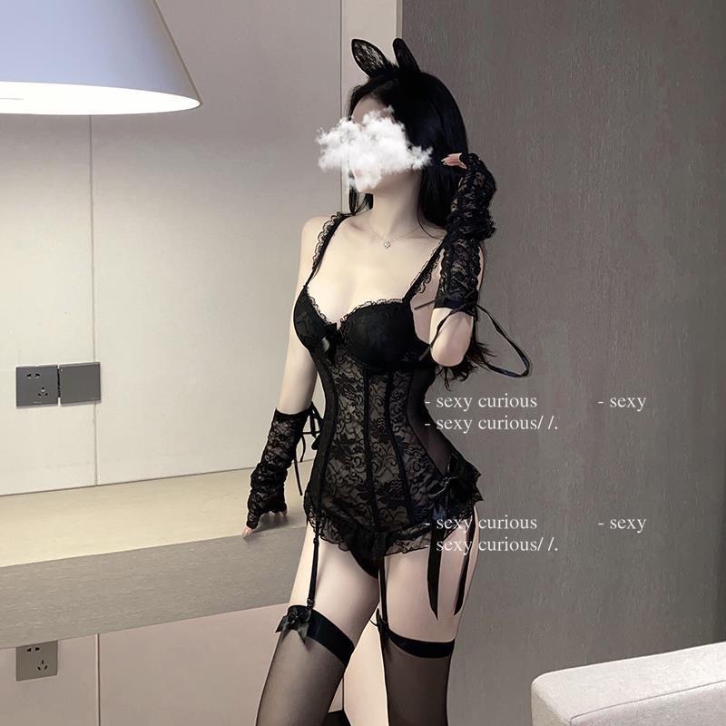 Miss定制性感内衣制服小胸兔女郎性感睡衣套装免脱睡裙保密发货-图1