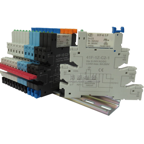 薄型继电器 宏发HF41F-024-ZS 41F-1Z-C2-1 24V PLC-RSC模块模组 - 图1