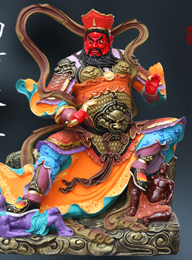 寺庙天王殿供奉四大天王佛像四大金刚神像树脂玻璃钢铜雕厂家直销