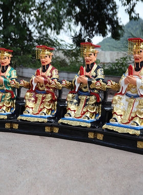 寺庙供奉风调雨顺黑色龙王爷