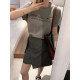 Love Devil Fish Fashion Suit Women 2026 Summer New Sleeve Short Neck Round T-Shirt Irregular Skirt Two-piece Set