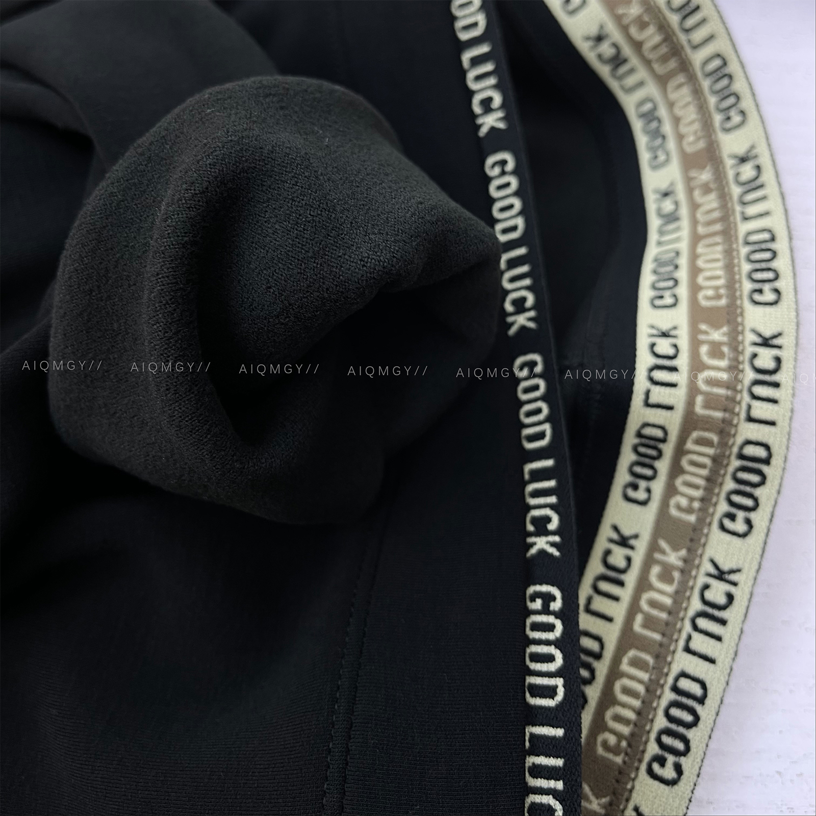 爱情魔鬼鱼 黑色松紧腰外穿打底裤女2025年秋冬新款九分裤小黑裤 - 图3