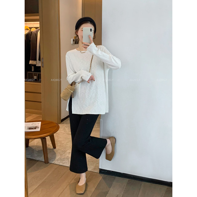 Love manta ray slim fit casual pants pencil pants
