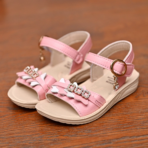Летние детские сандалии, пляжная модная детская обувь для раннего возраста для принцессы, сезон 2021, мягкая подошва