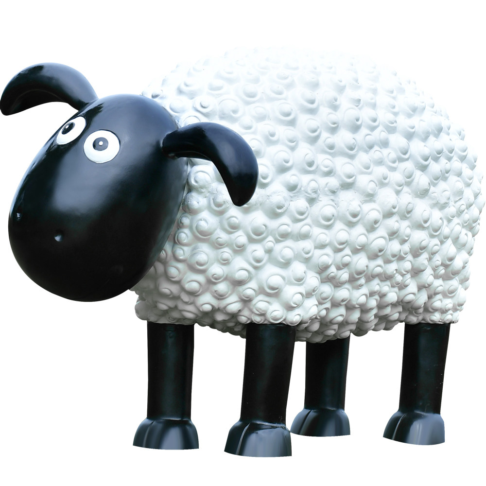 户外玻璃钢卡通绵羊雕塑网红打卡拍照装饰园林景观幼儿园动物摆件,淘宝优惠券,粉丝福利购,淘宝优惠卷