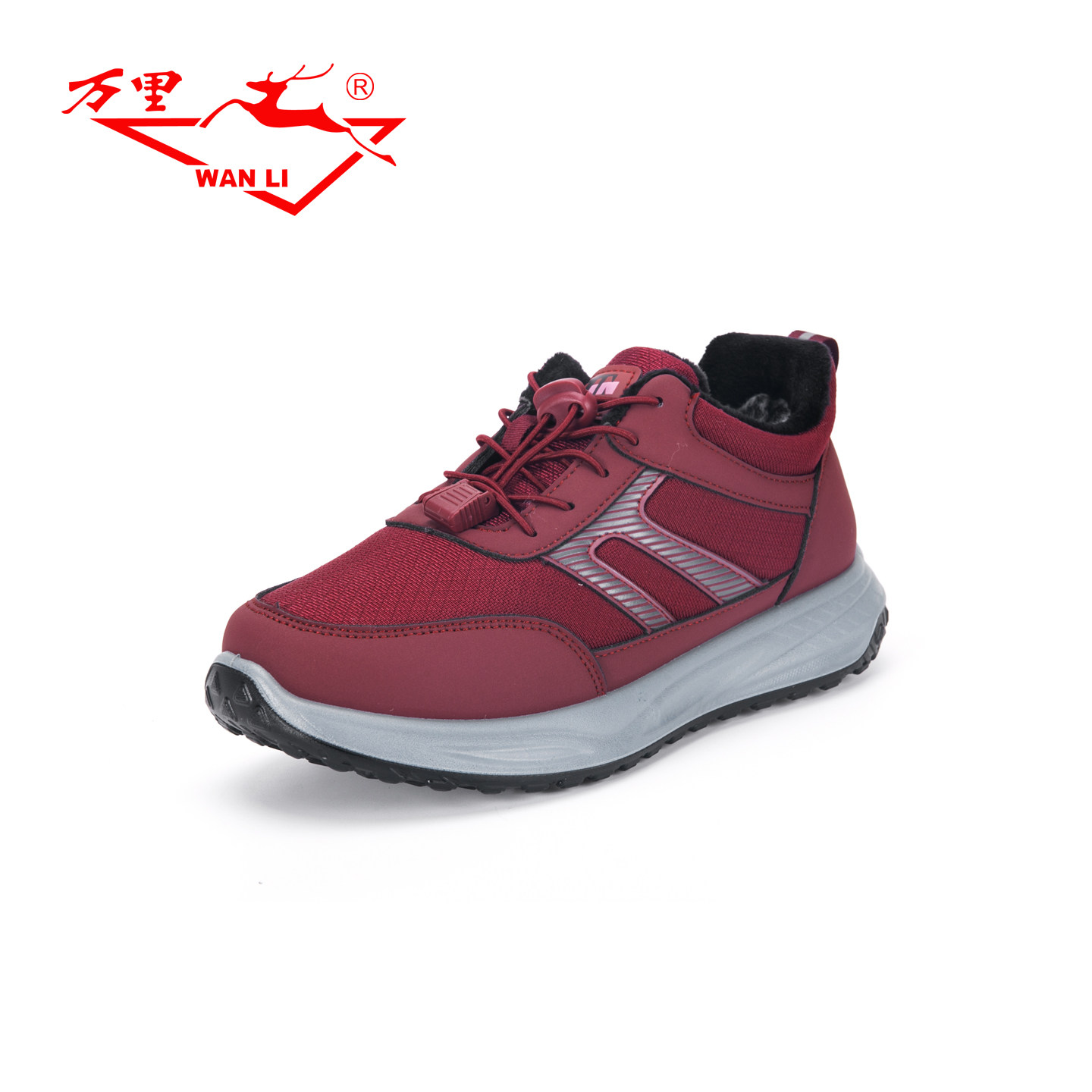 万里新款圆头休闲棉鞋免系带平底舒适保暖加绒女鞋BJT6131,淘宝优惠券,粉丝福利购,淘宝优惠卷