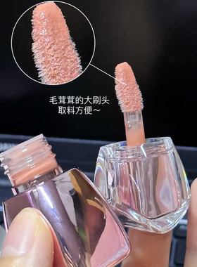 pinkbear皮可熊丰唇蜜水光唇釉唇蜜裸色口红嘟嘟唇低饱和不易沾杯