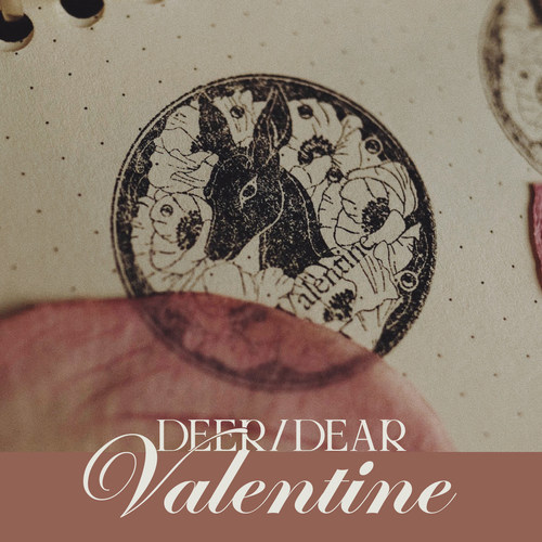 鹿与虞美人之丘 Deer Valentine 2020复古鹿头 哀檀火漆 表白印鉴 - 图1