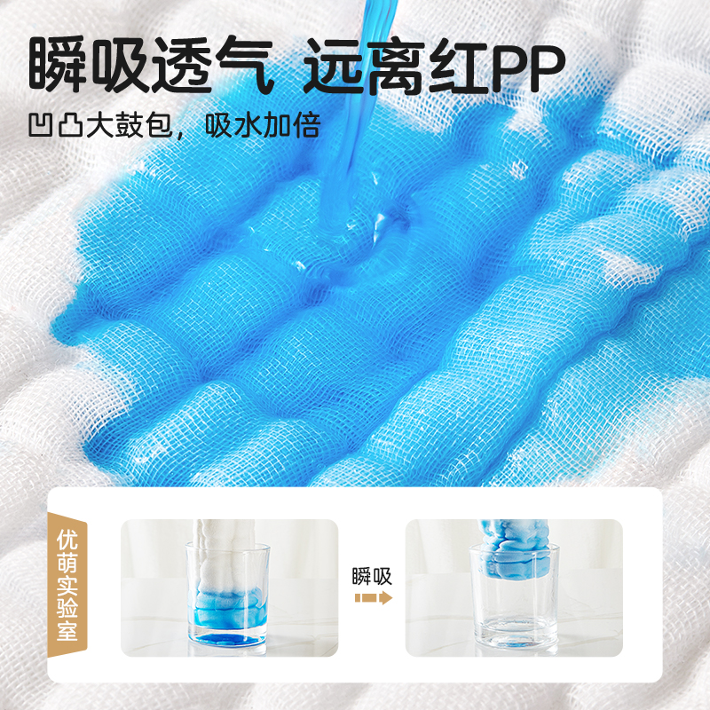 婴儿尿布裤纯棉可水洗新生儿透气纱布尿介子宝宝专用防侧漏戒子裤