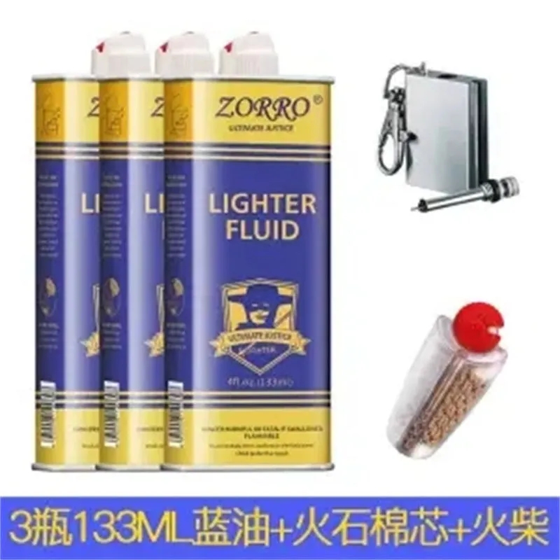 佐罗ZORRO打火机煤油专用油燃油原装火机油通用油送火石棉芯棉花 - 图0