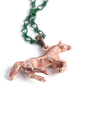 Palnartpoc骏马复古甜酷风项链