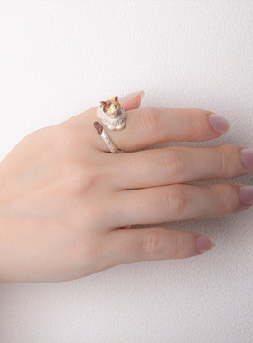 4F精品三花可调节戒指meguri