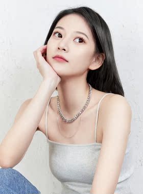 白敬亭同款双层叠戴链条小众项链