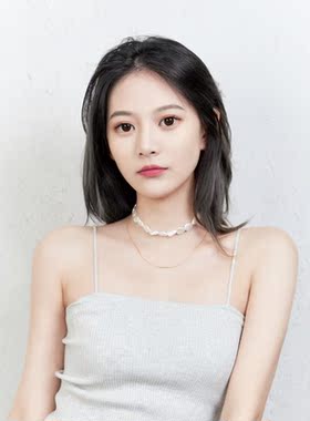 abyb三角珍珠叠戴项链周雨彤同款