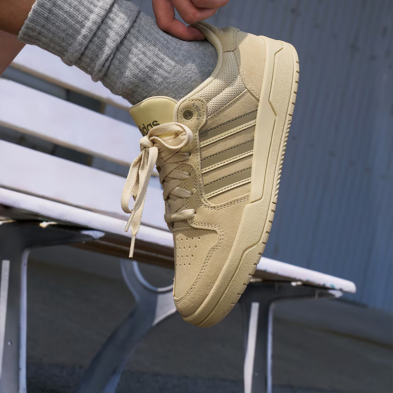 阿迪达斯NEO男鞋新款ENTRAP复古篮球板鞋低帮休闲鞋运动鞋JS3007 - 图1