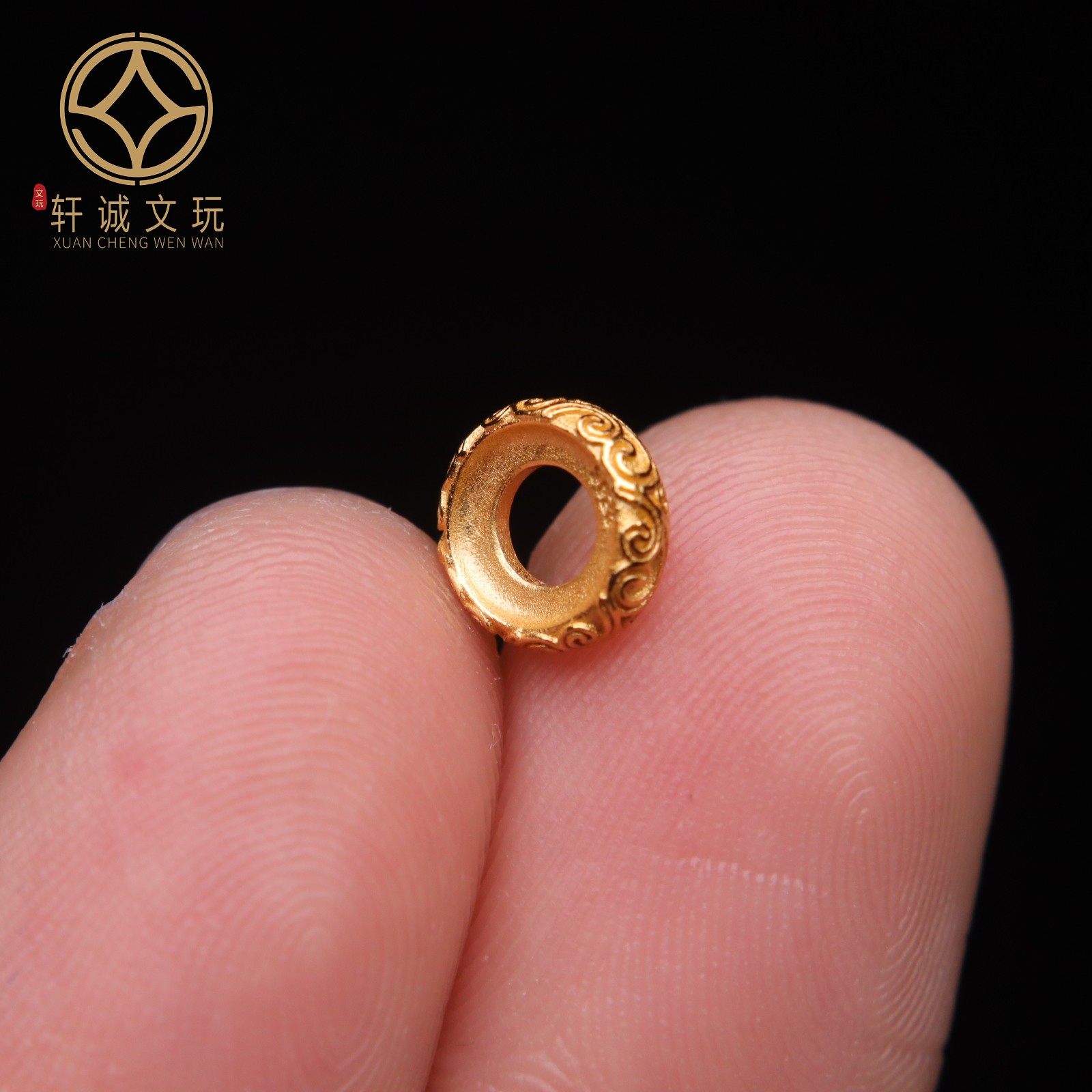 原创足银925银镀金回纹隔片隔珠手串手链diy108文玩配珠配饰,淘宝优惠券,粉丝福利购,淘宝优惠卷