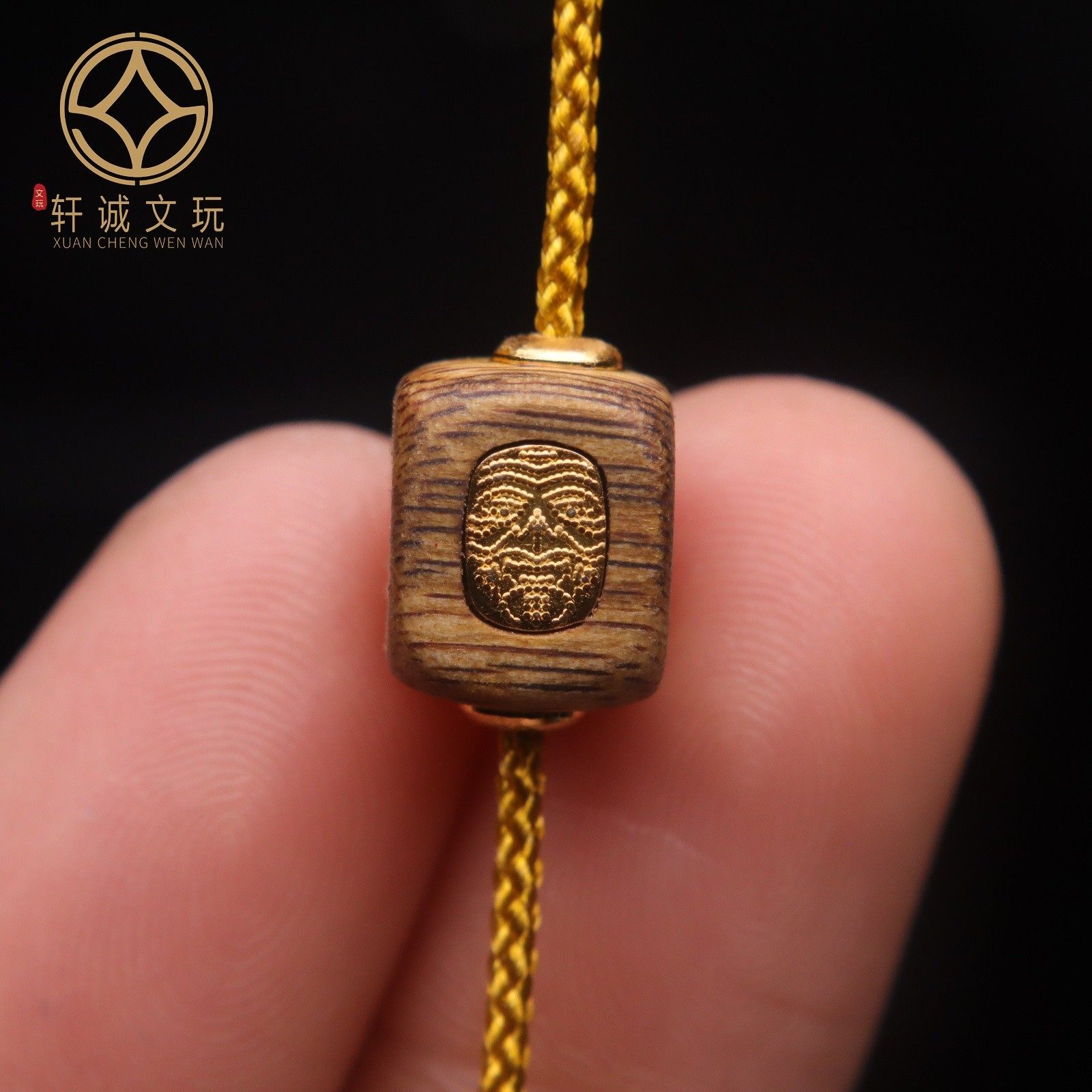 原创S925银镀金无相佛镶嵌天然沉香木桶珠散珠DIY配饰配珠配件,淘宝优惠券,粉丝福利购,淘宝优惠卷