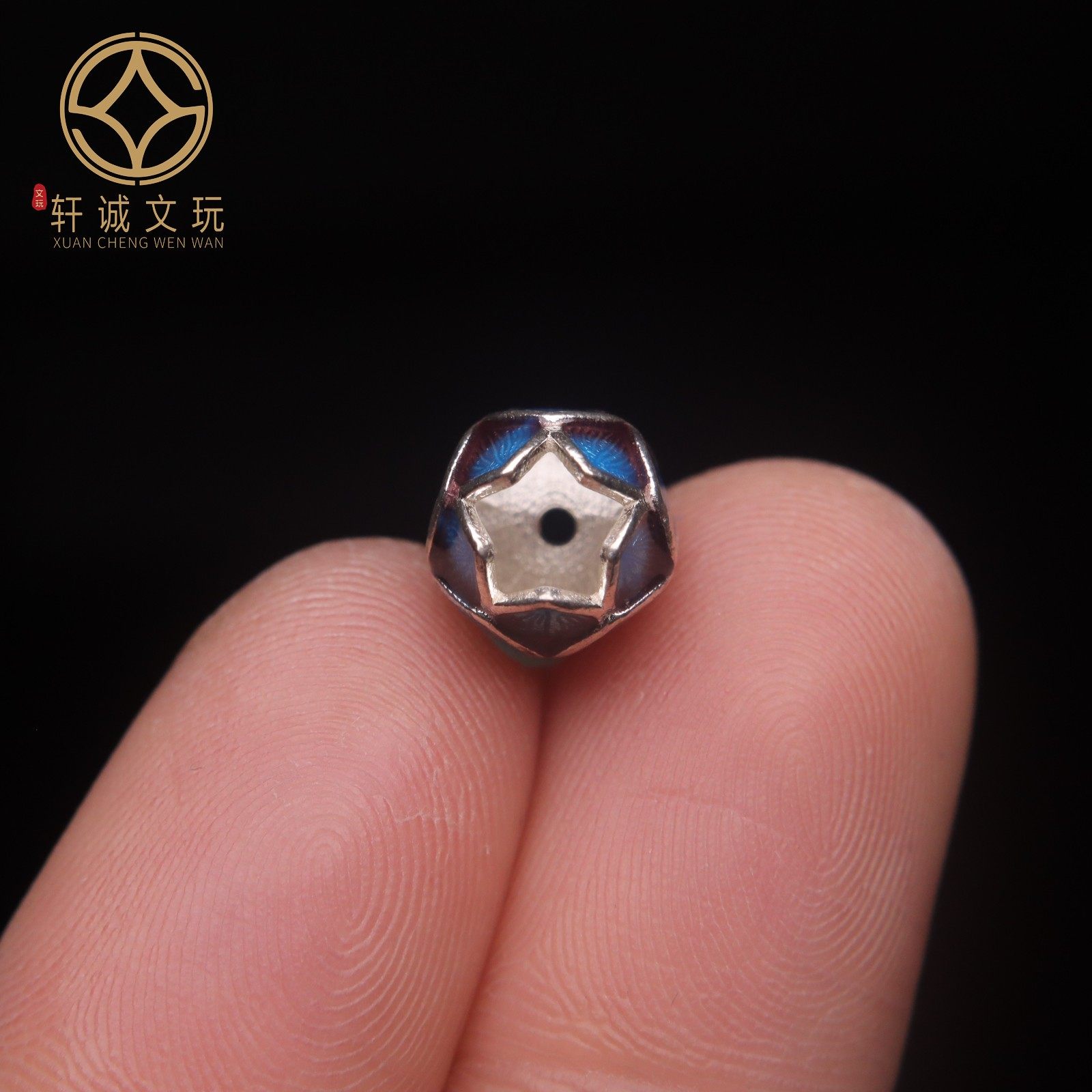 原创925银镀金莲花彩绘莲子圆珠腰珠隔珠串珠编绳diy文玩配饰珠,淘宝优惠券,粉丝福利购,淘宝优惠卷