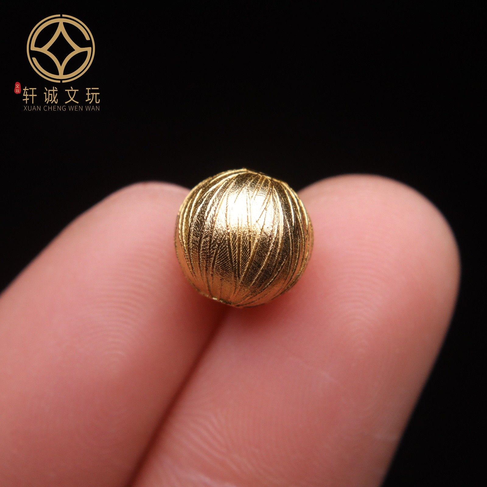 原创足银925银镀金拉丝圆珠顶腰珠隔珠手串串珠编绳diy文玩配饰,淘宝优惠券,粉丝福利购,淘宝优惠卷