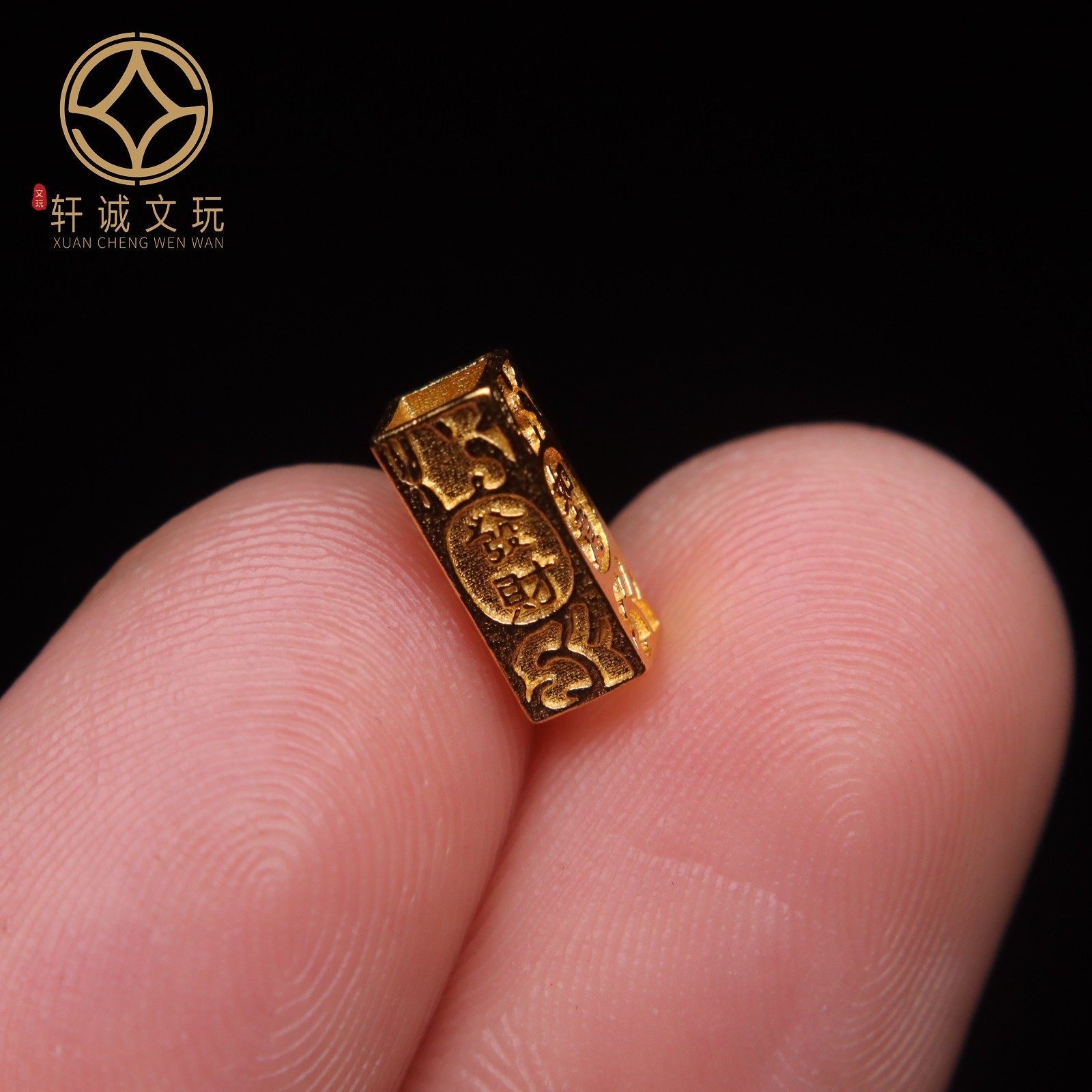 原创足银925银镀金平安如意桶珠顶腰珠隔珠手串串珠diy文玩配饰,淘宝优惠券,粉丝福利购,淘宝优惠卷