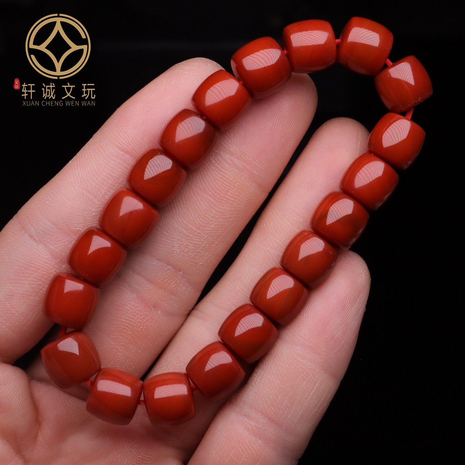 保真凉山满肉满色南红直切老型玛瑙散珠DIY新品文玩配饰手串手链,淘宝优惠券,粉丝福利购,淘宝优惠卷