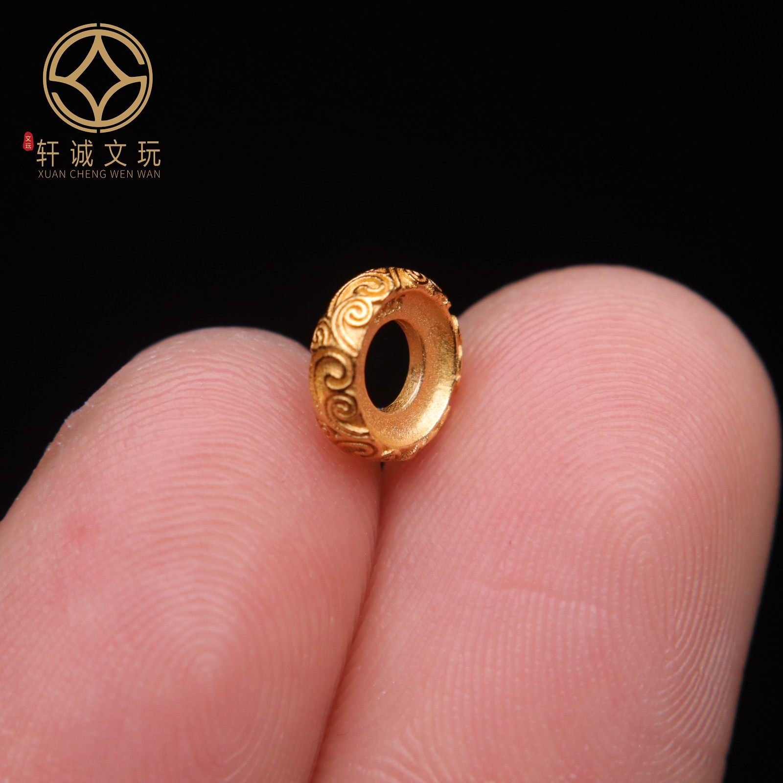 原创足银925银镀金回纹隔片隔珠手串手链diy108文玩配珠配饰,淘宝优惠券,粉丝福利购,淘宝优惠卷