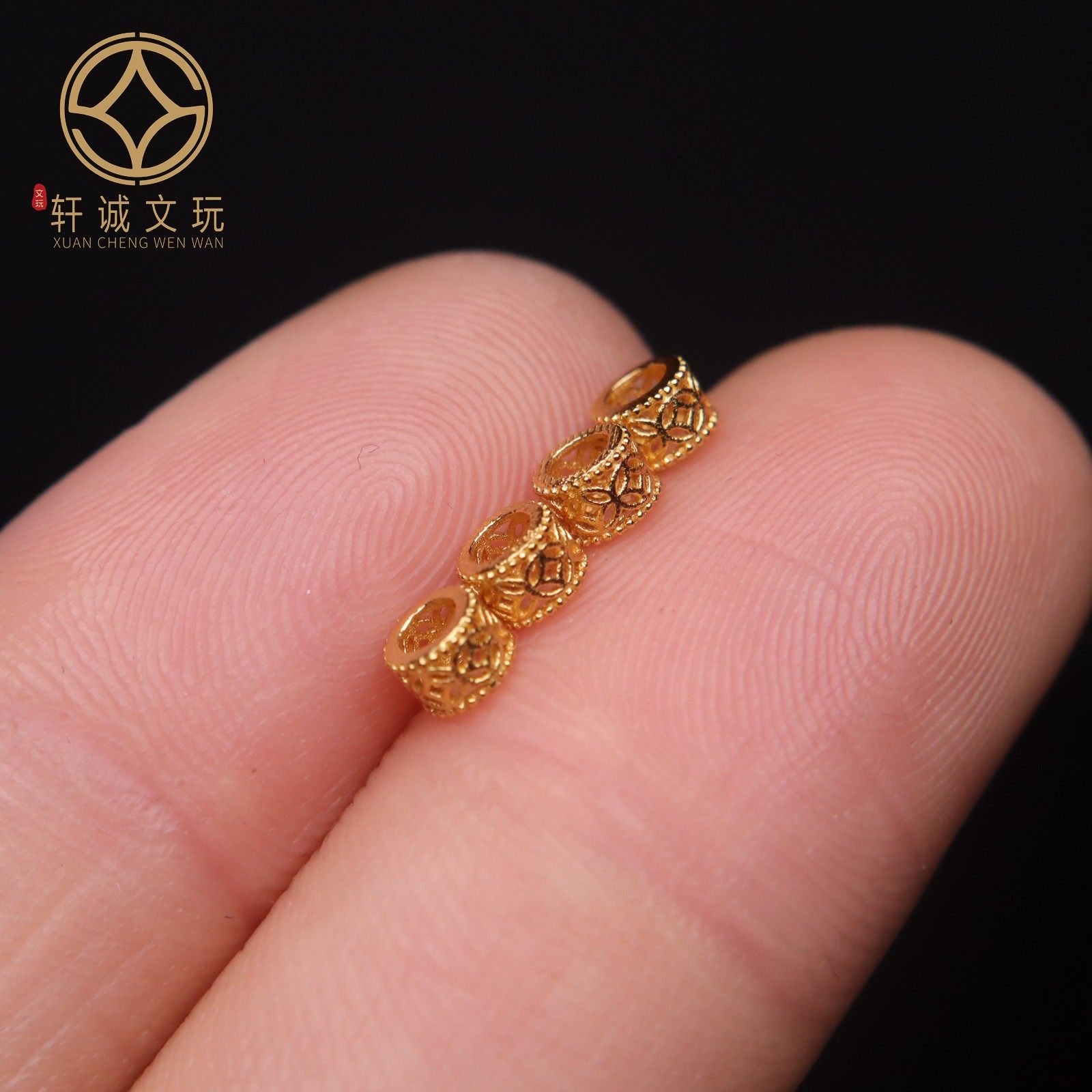 原创纯银925银镀金镂空隔片垫片隔珠长串手工串珠编绳diy文玩配饰,淘宝优惠券,粉丝福利购,淘宝优惠卷