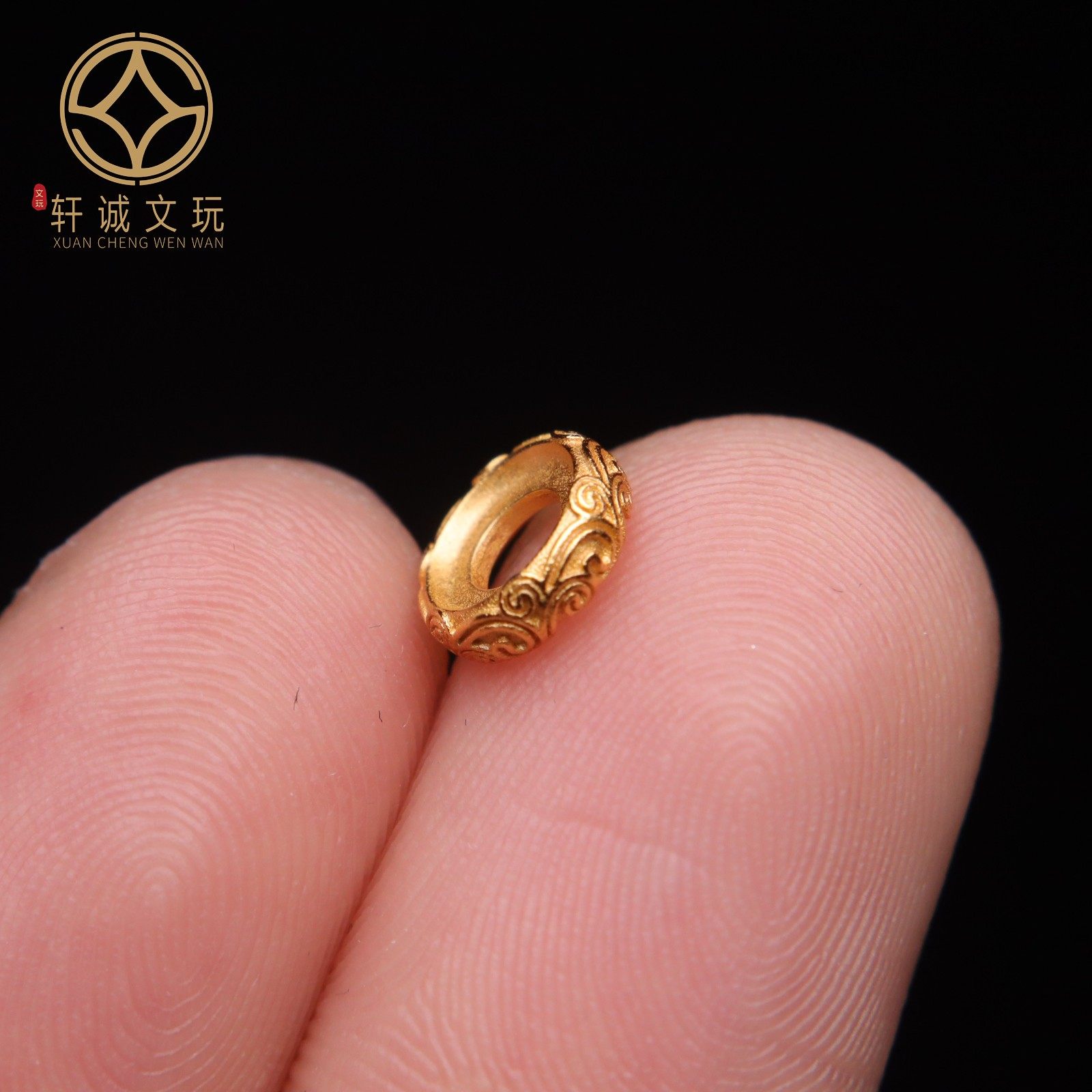 原创足银925银镀金回纹隔片隔珠手串手链diy108文玩配珠配饰,淘宝优惠券,粉丝福利购,淘宝优惠卷