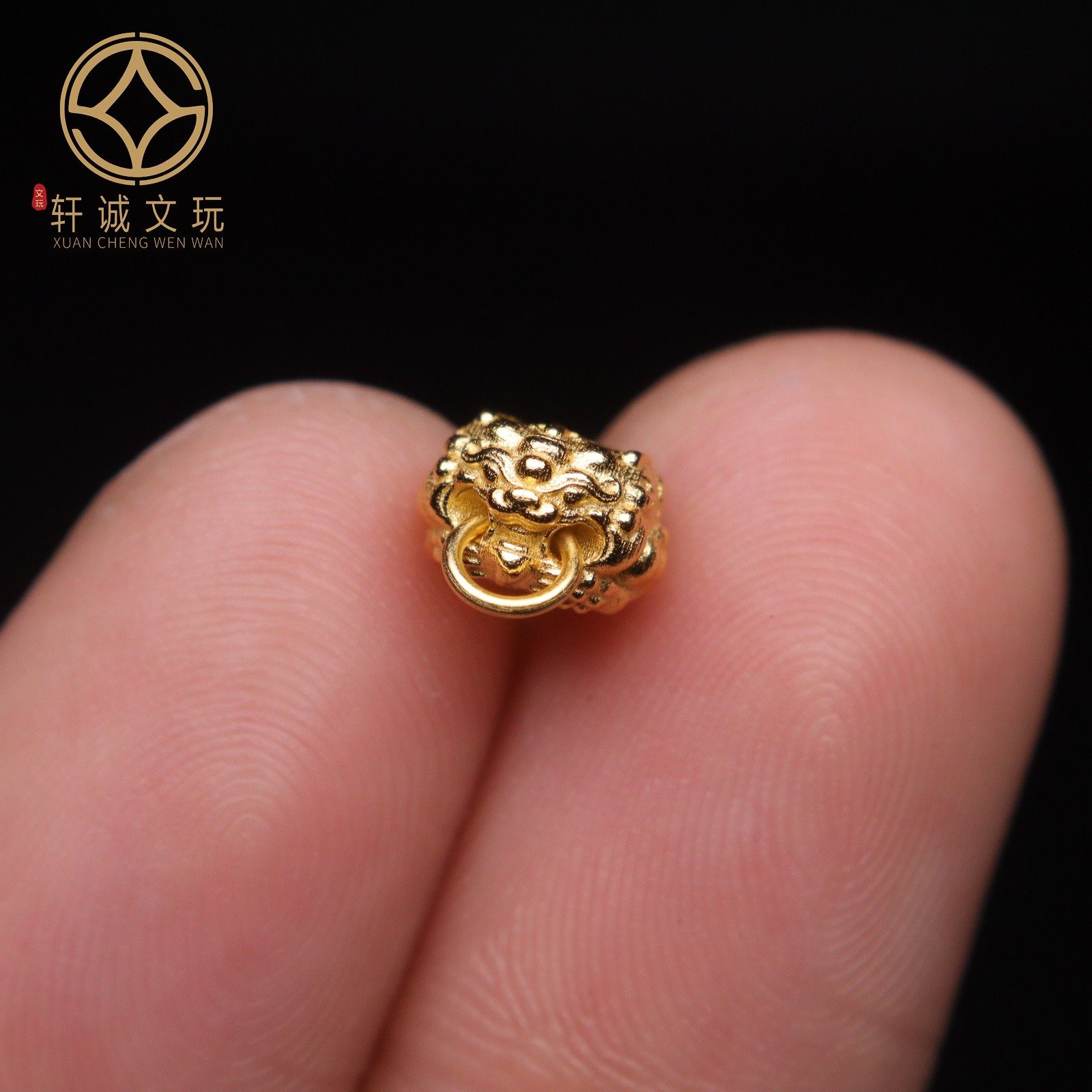 原创足银925银镀金兽貔貅跑环隔片隔珠手串手链diy文玩配珠配饰,淘宝优惠券,粉丝福利购,淘宝优惠卷