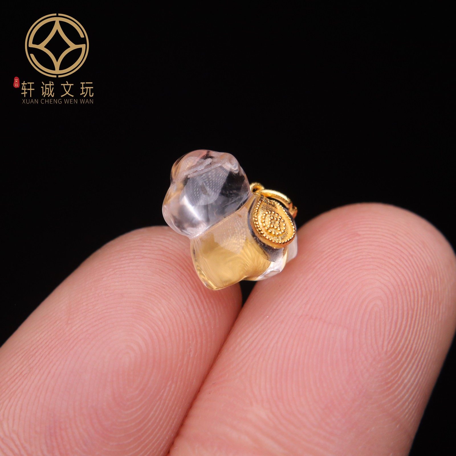 原创足银925银镀金镶嵌水晶马到成功顶腰珠手串diy文玩配饰配件,淘宝优惠券,粉丝福利购,淘宝优惠卷