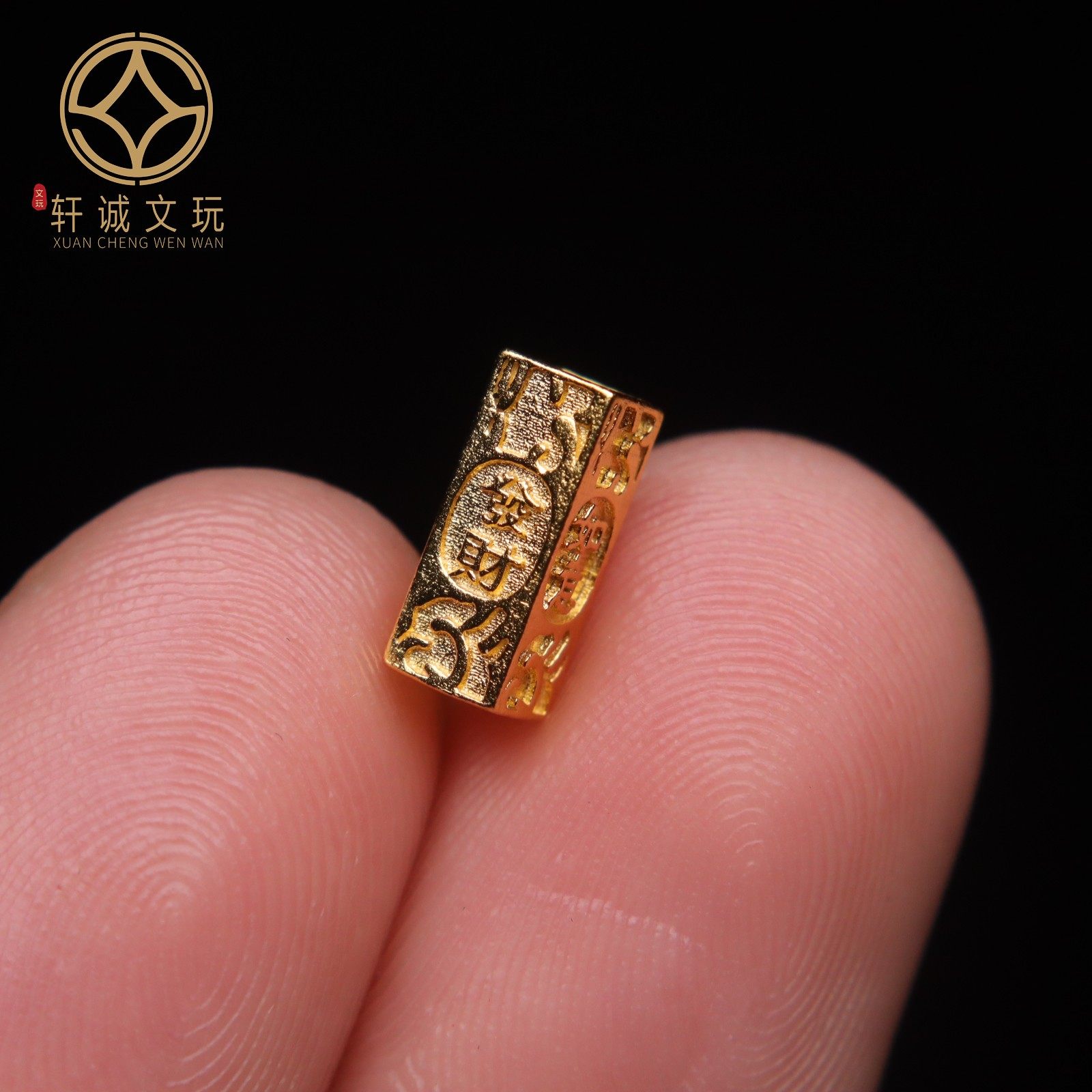 原创足银925银镀金平安如意桶珠顶腰珠隔珠手串串珠diy文玩配饰,淘宝优惠券,粉丝福利购,淘宝优惠卷