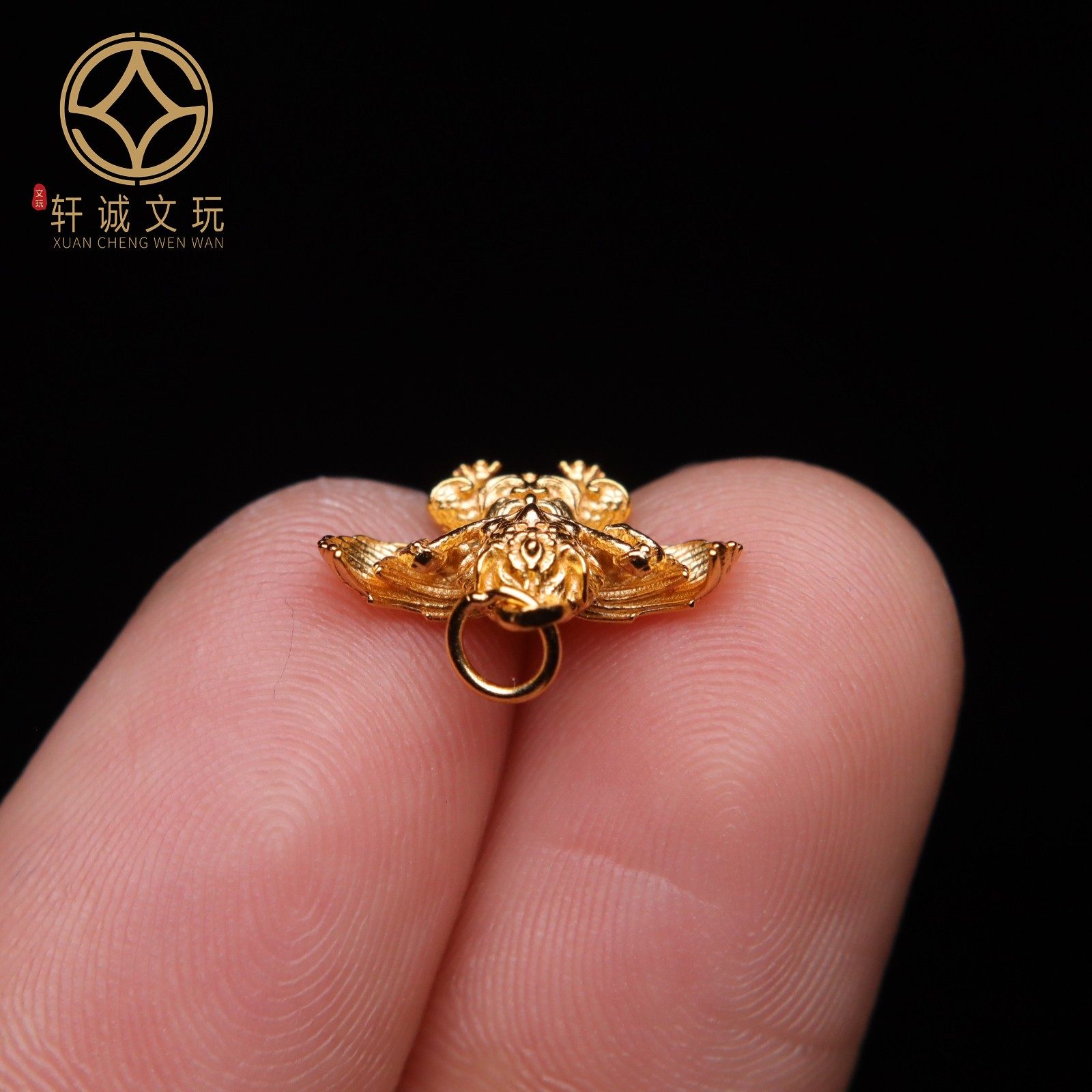 原创足银925银镀金大鹏鸟顶腰珠手串串珠diy文玩配饰配珠饰品,淘宝优惠券,粉丝福利购,淘宝优惠卷