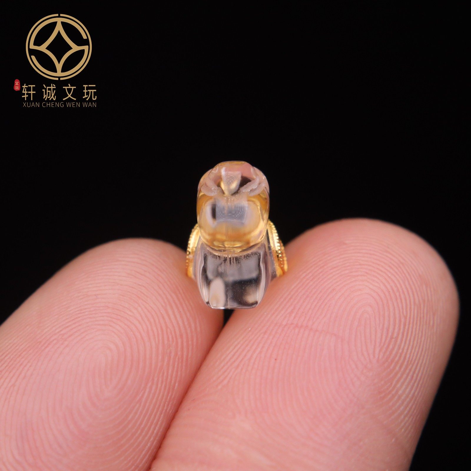 原创足银925银镀金镶嵌水晶马到成功顶腰珠手串diy文玩配饰配件,淘宝优惠券,粉丝福利购,淘宝优惠卷