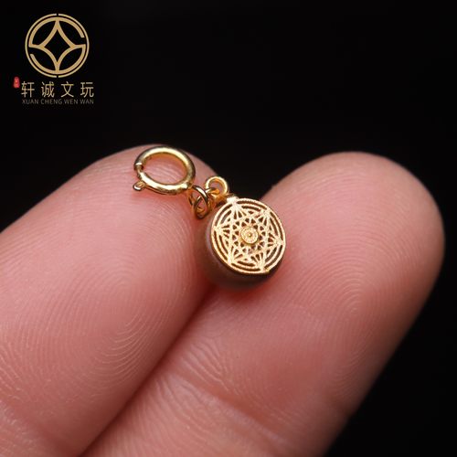 原创纯银925镀金五芒星卡子隔片垫片隔珠菩提长串diy文玩配饰配件 - 图1