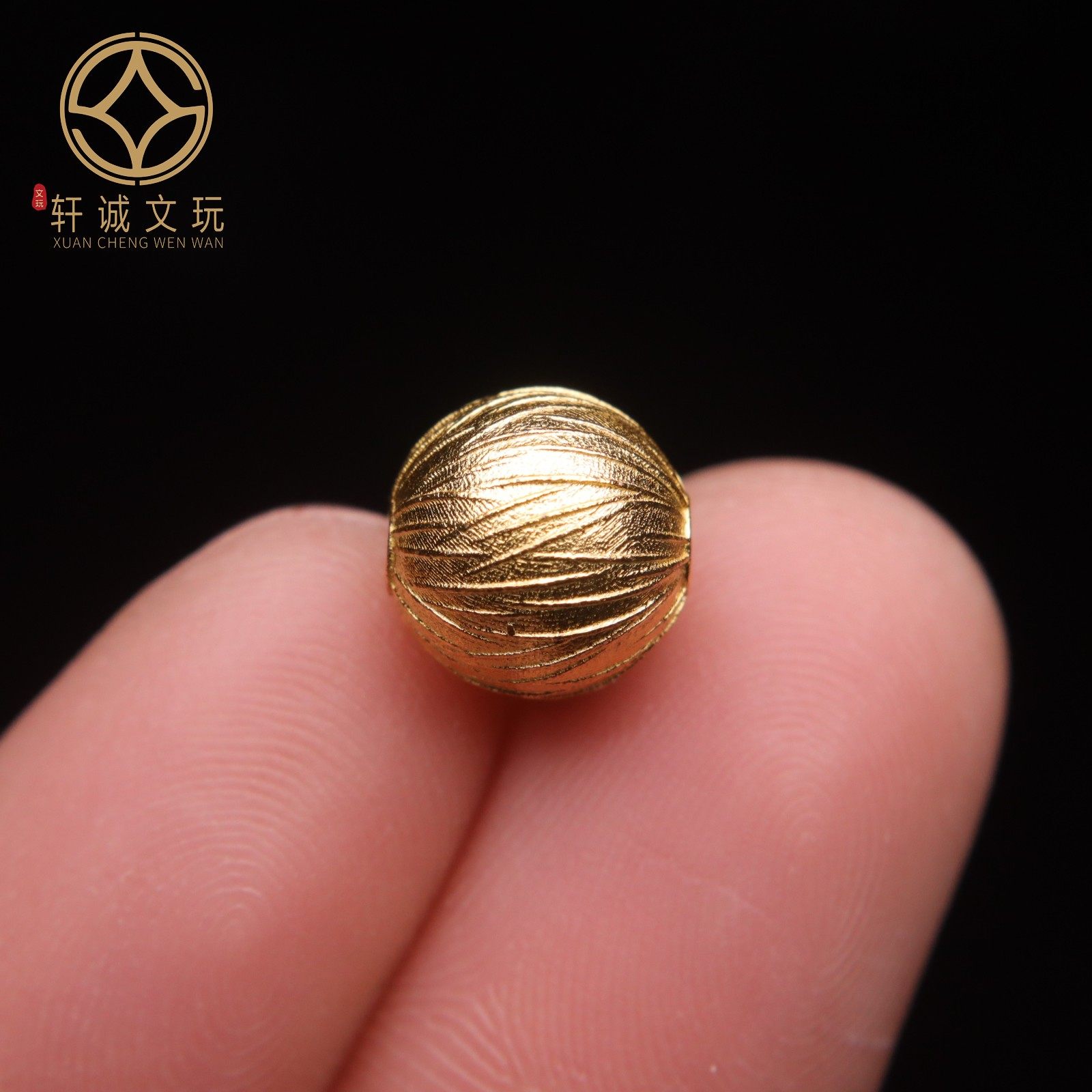 原创足银925银镀金拉丝圆珠顶腰珠隔珠手串串珠编绳diy文玩配饰,淘宝优惠券,粉丝福利购,淘宝优惠卷