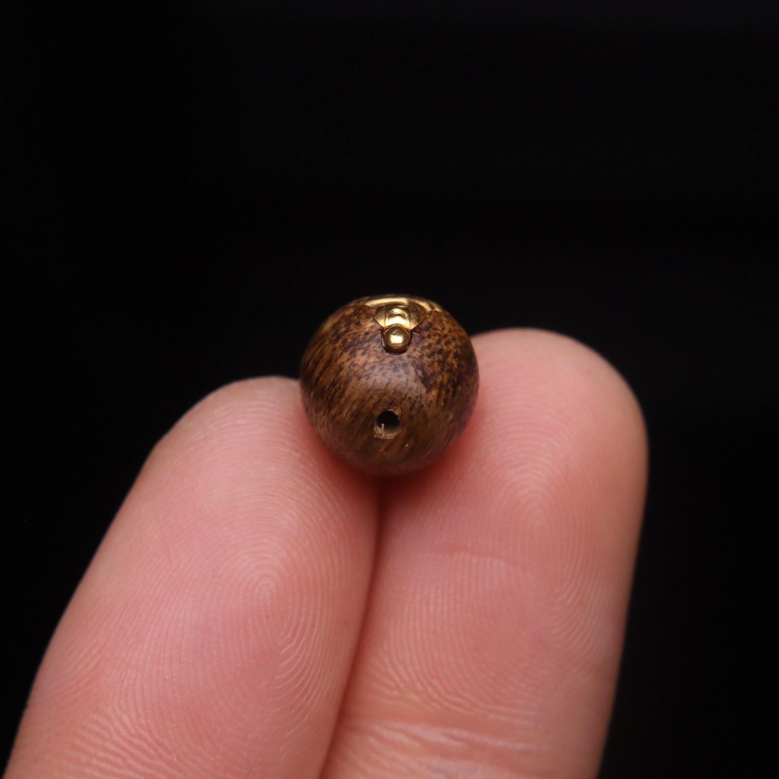 原创S925银镀金无相佛镶嵌天然沉香木水滴桶珠散珠DIY配饰配珠,淘宝优惠券,粉丝福利购,淘宝优惠卷