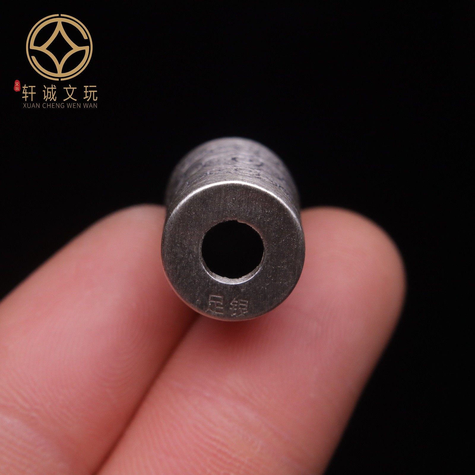 原创足银999祥云云纹大孔桶珠顶腰珠隔珠菩提手串串珠diy文玩配饰,淘宝优惠券,粉丝福利购,淘宝优惠卷