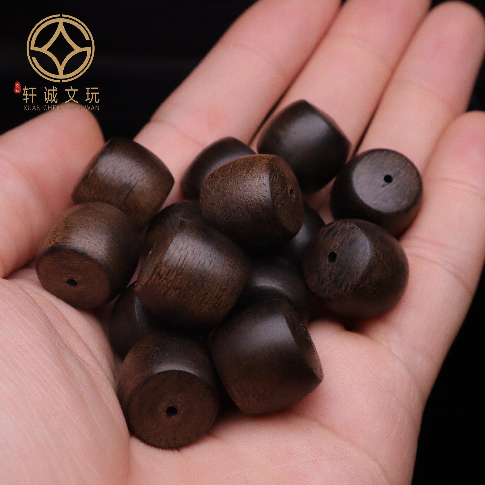 天然越南芽庄黑奇楠沉香精工老型桶珠珠散珠珠子DIY文玩配饰单珠,淘宝优惠券,粉丝福利购,淘宝优惠卷