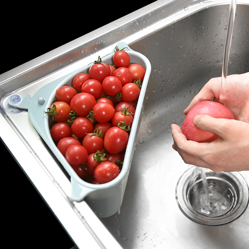 【厨房神器】三角水槽沥水置物架