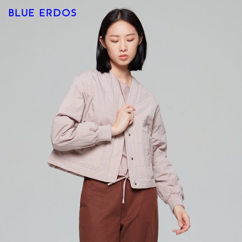 BLUE ERDOS女装 春夏通勤设计感显瘦棉服女薄款