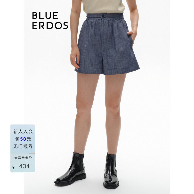 BLUE ERDOS简约显瘦气质通勤A字短裤女裤B246M5001