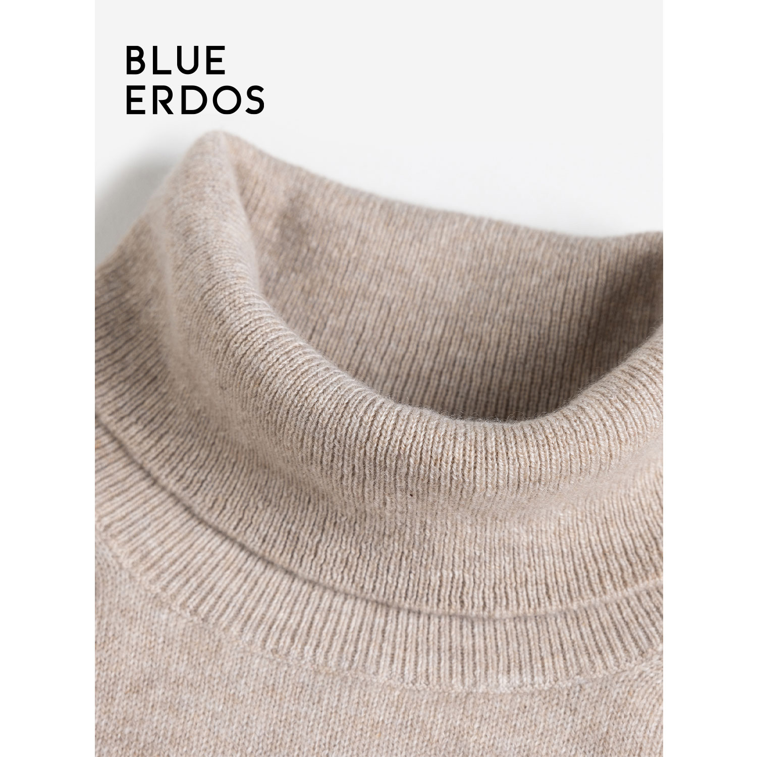 BLUEERDOS女装舒适百搭通勤羊绒樽领长袖