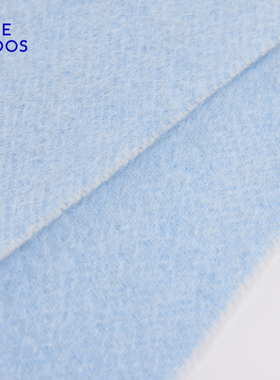 【100%山羊绒】BLUE ERDOS2026秋冬新品清新温柔蓝白拼色流苏围巾