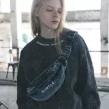 SUBTLE Джинсовая нагрудная сумка на одно плечо, трендовая мужская сумка через плечо, небольшая сумка, поясная сумка для отдыха