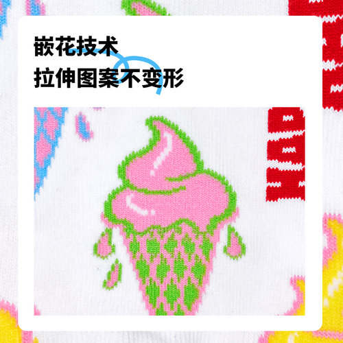 【2026新款2双装】Happy Socks潮牌夏季袜子个性短袜创意清爽踝袜 - 图2