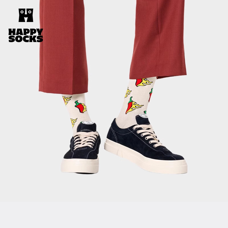 【吉杰推荐】Happy Socks潮牌男女款印花袜子外穿运动百搭夏新品