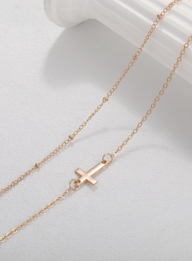 女士锁骨链双层项链锁骨链其他