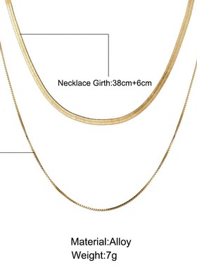 欧美金色锁骨链项链其他