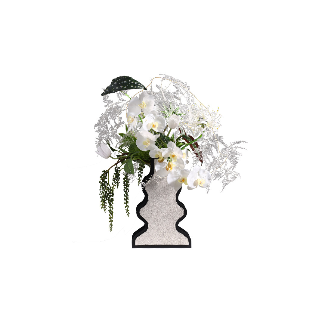 妖及现代轻奢简约马毛花器花艺 样板间民宿酒店玄关茶几花瓶摆件,淘宝优惠券,粉丝福利购,淘宝优惠卷