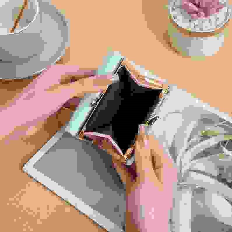 2025新款可爱折叠女式短款韩版钱包草莓 PU迷你夹子创意零钱包,淘宝优惠券,粉丝福利购,淘宝优惠卷